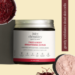 Face & Body Brightening Scrub Fortified With Saffron + Sandalwood