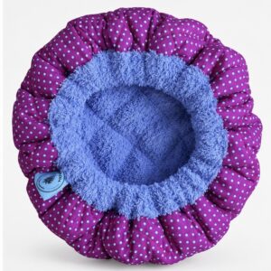 Heat Cap Purple Polka